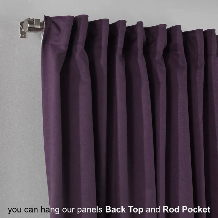 Faux Velvet Decorative Window Curtain