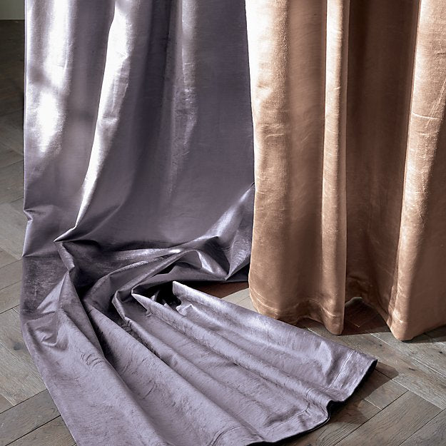 COTTON VISCOSE DUSTY BLUSH CURTAIN PANEL_96