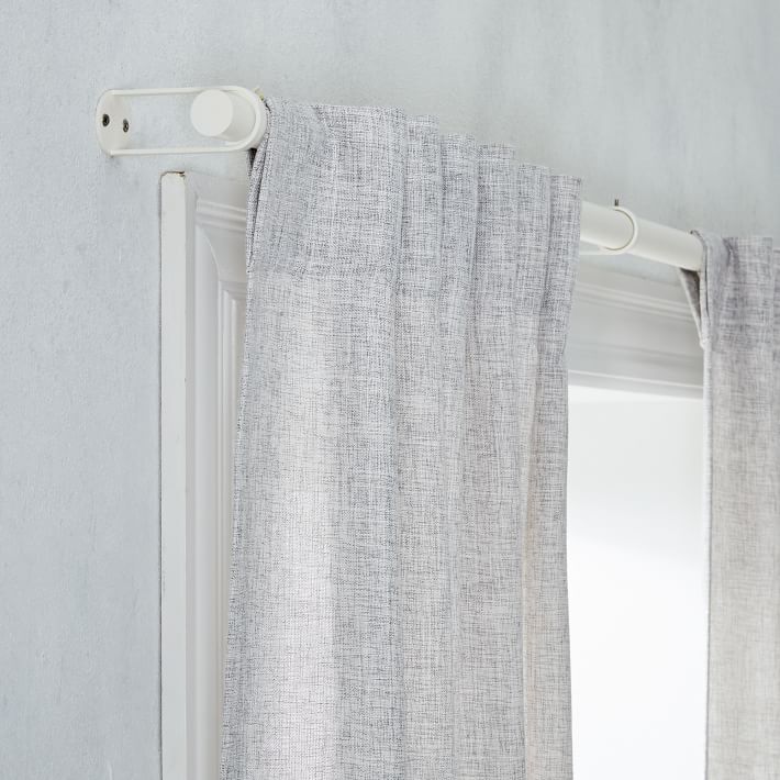 Crossweave Curtain, Stone White, 48"x96"