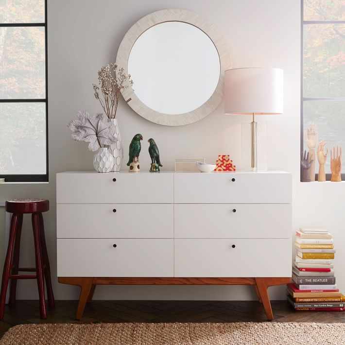 Modern 6 Drawer Dresser