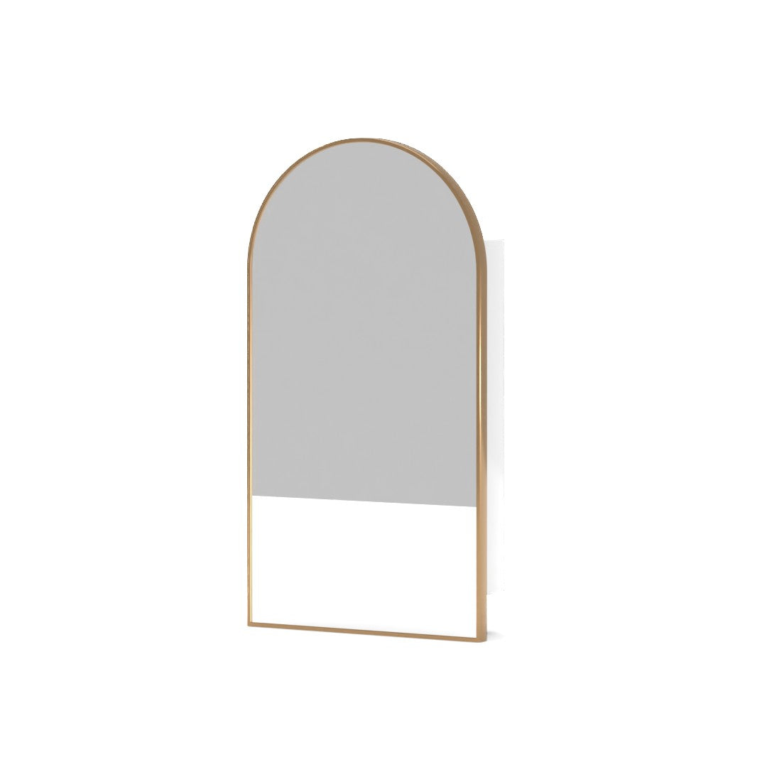 Arched Metal Framed Medicine Cabinet