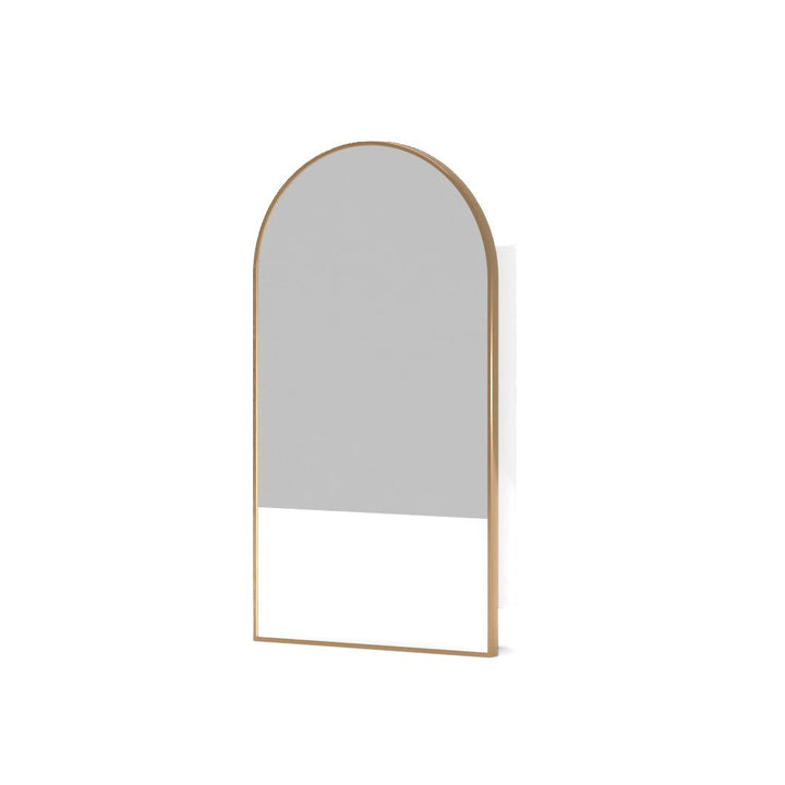 Arched Metal Framed Medicine Cabinet