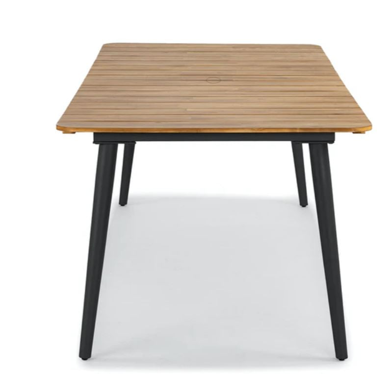 Latta Slate Gray Dining Table for 8