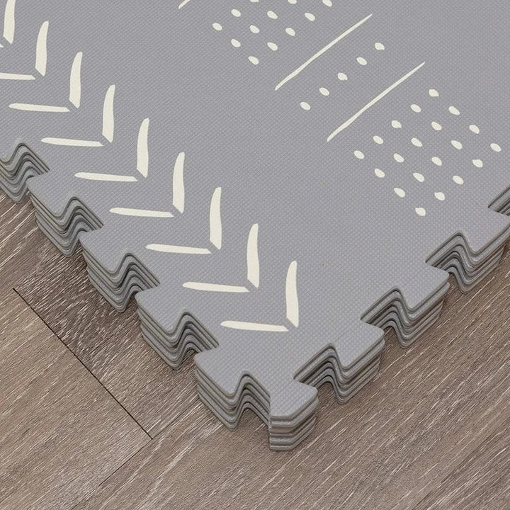 Baby Play Mat With Soft Interlocking Floor Tiles 48"x72"