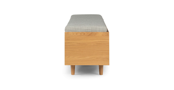 Nederin Rain Cloud Gray Oak Bench