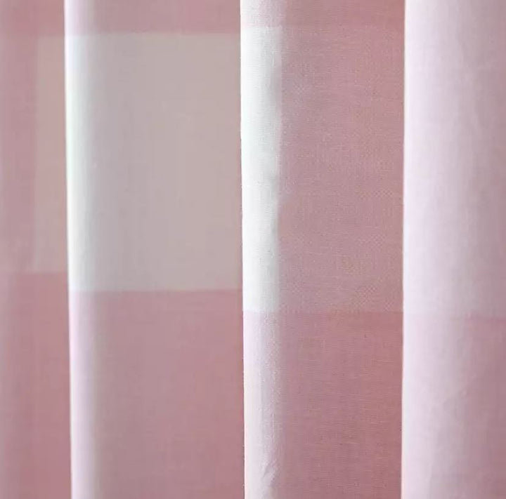 Pink Buffalo Check Blackout Curtains