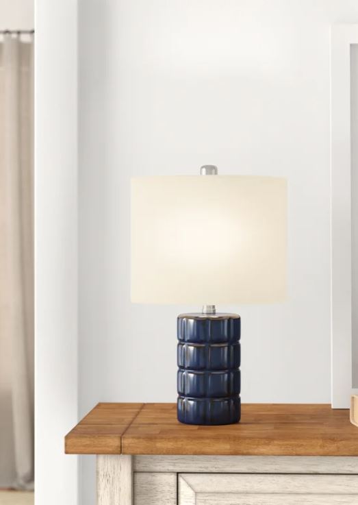 Lenard Dark Blue Table Lamp