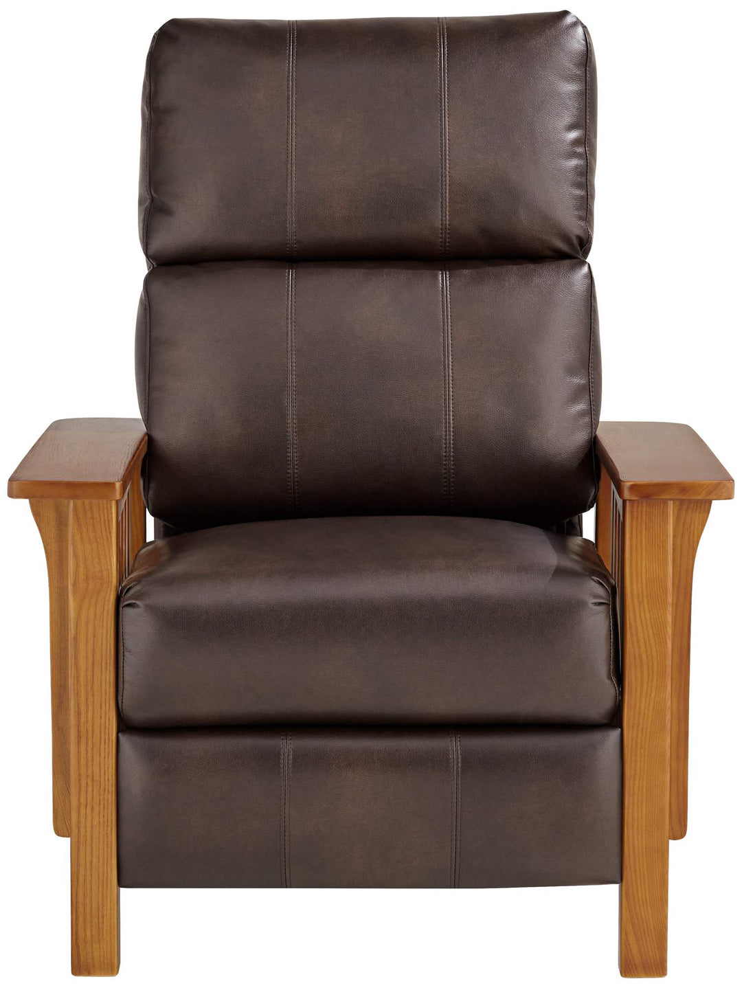 Evan Charleston Chocolate Faux Leather 3 Way Recliner Chair