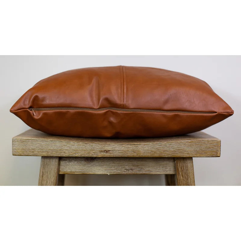Faux Leather Pillow Cover no insert