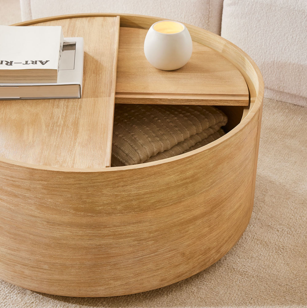 Volume Round Storage Drum Coffee Table