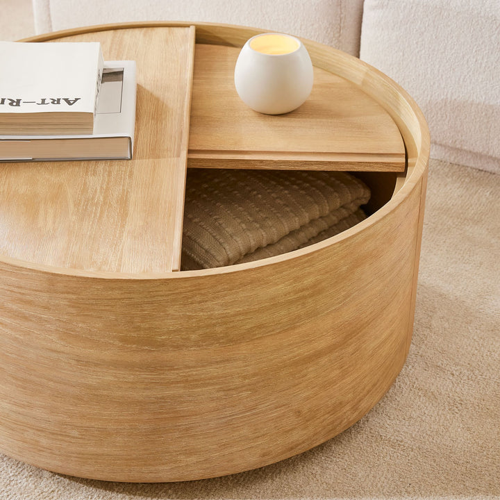 Volume Round Storage Drum Coffee Table
