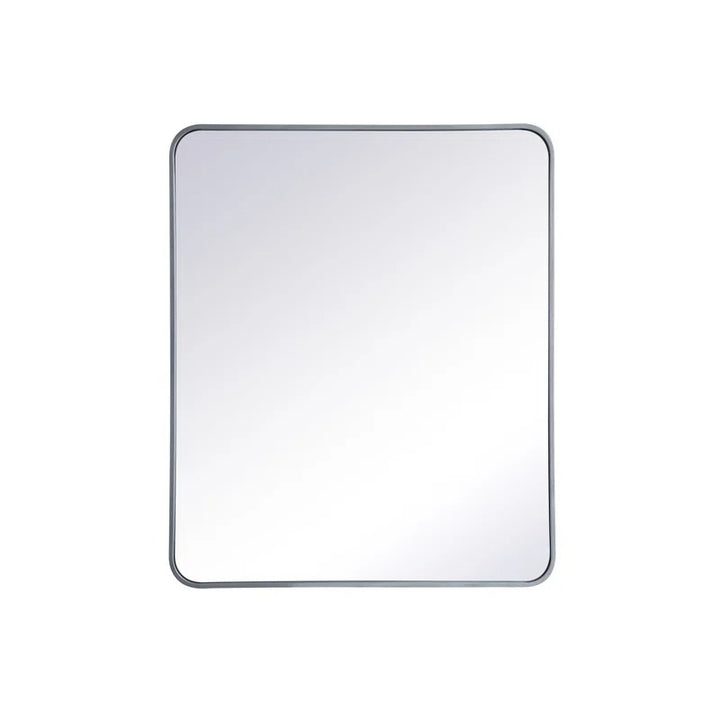 Sabine Metal Rounded Rectangle Wall Mirror 36x30