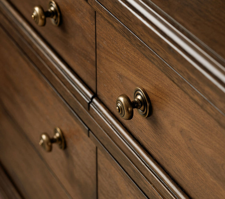 Chris Loves Julia Turned Wood 6 Drawer Dresser