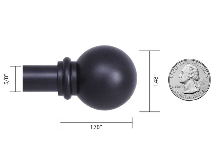 Single Curtain Rod 48''-86''