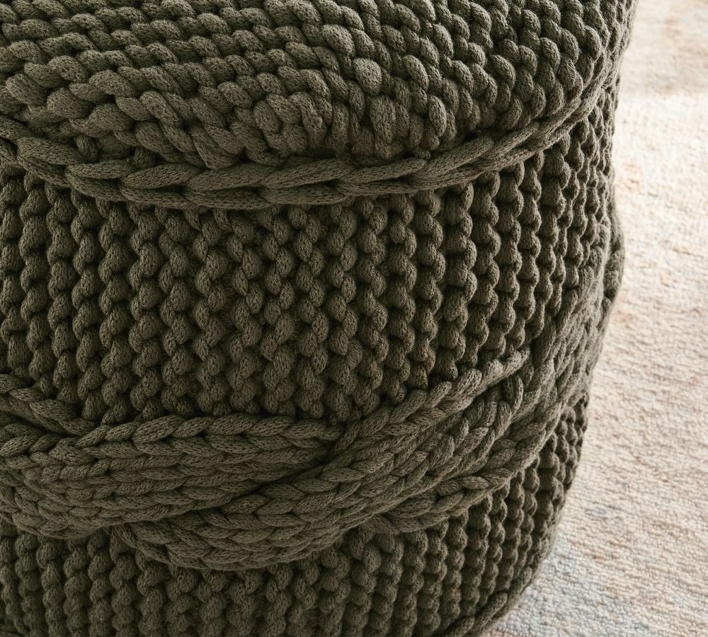 Colossal Knit Pouf