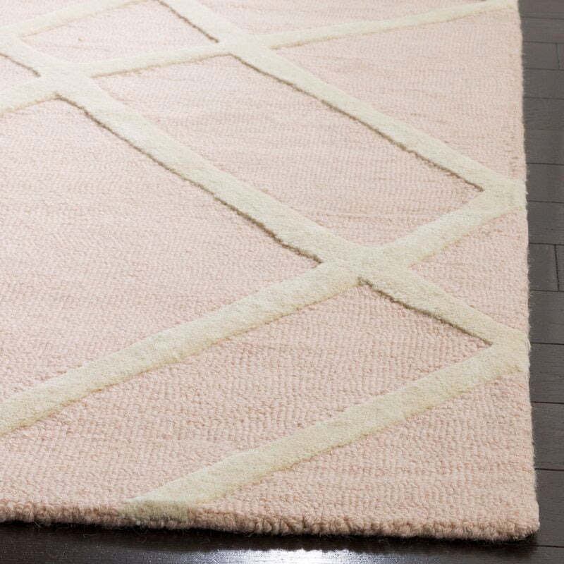 Krystyna Handmade Wool Pink Rug