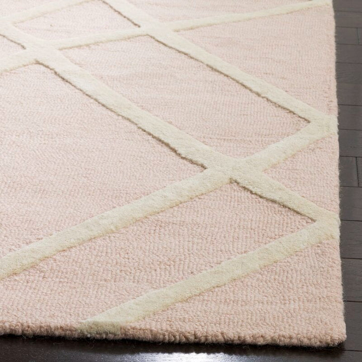 Krystyna Handmade Wool Pink Rug