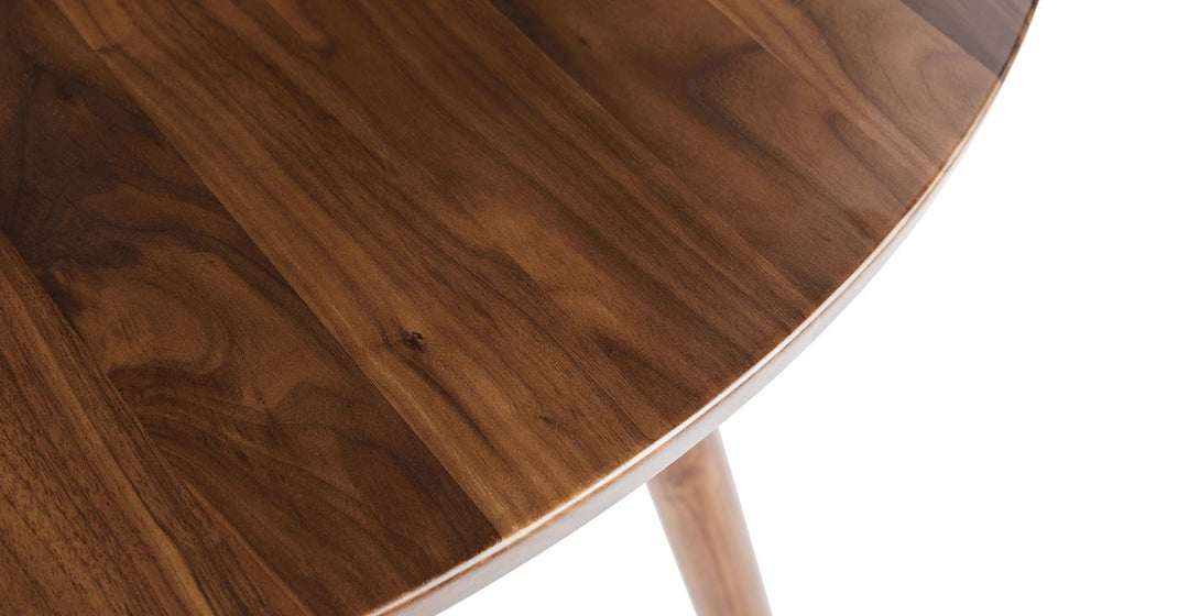 Seno Walnut 47" Round Dining Table