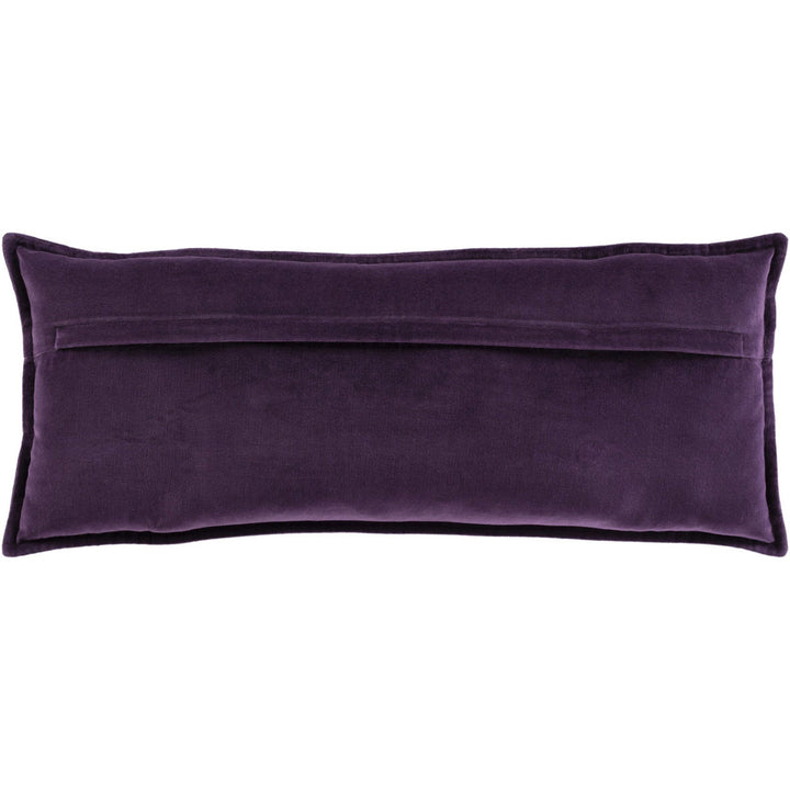 Velvet Lumbar Pillow With Insert 30"x12"