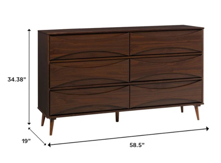 Amoakuh 6 Drawer Dresser