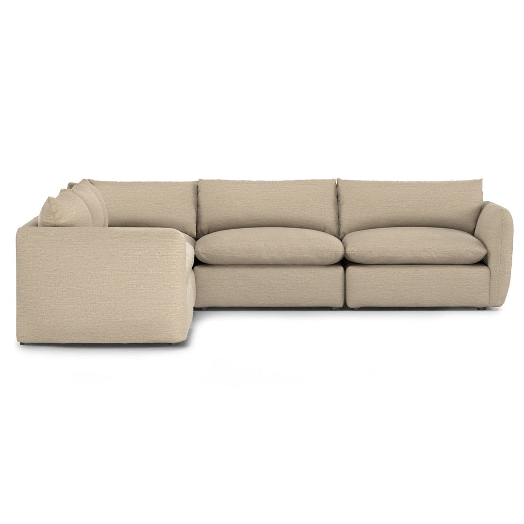 Leigh 126 Modular Corner Sectional Silver Taupe