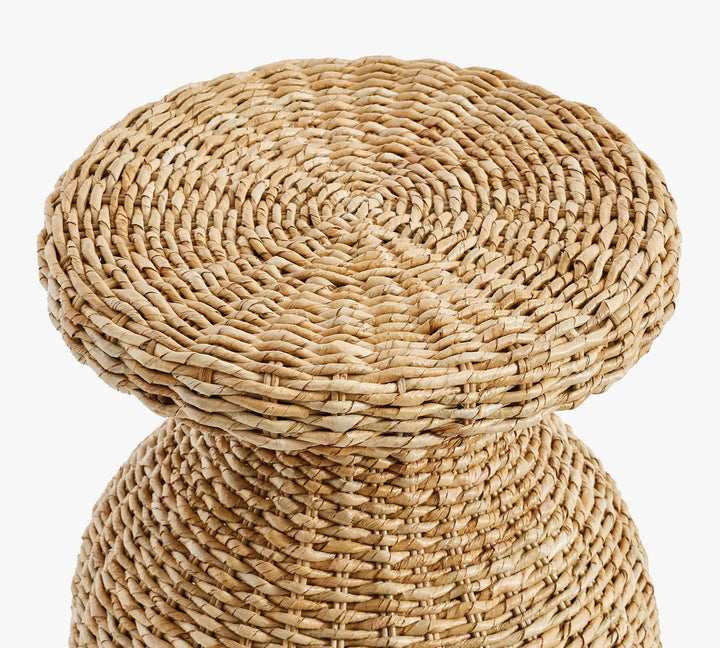 Woven Round Seagrass Side Table