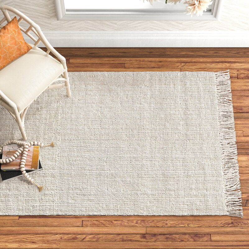 Gia Handmade Flatweave Jute Sisal Off White Area Rug-2'6"x10'