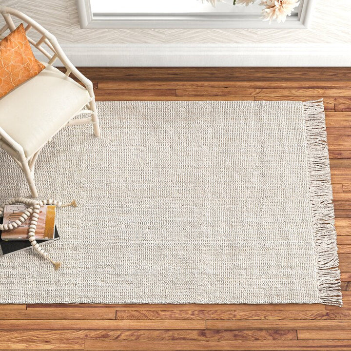 Gia Handmade Flatweave Jute Sisal Off White Area Rug-2'6"x10'