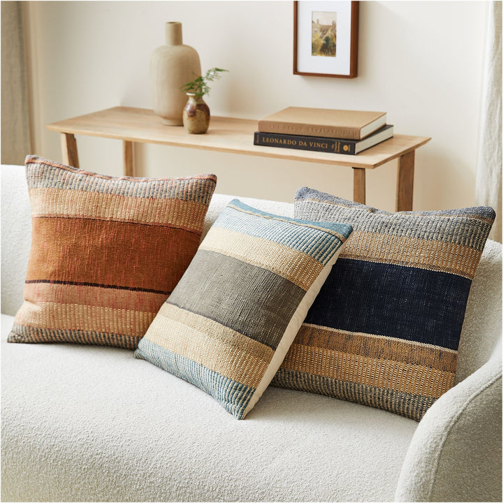 Bold Center Mixed Stripe Pillow Cover