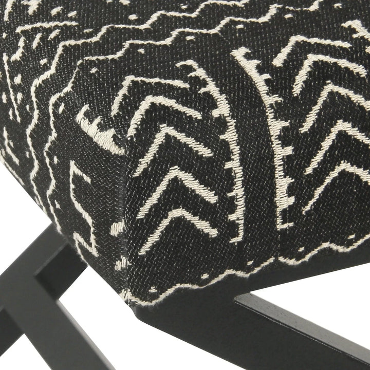 Castel Square Geometric Standard Ottoman