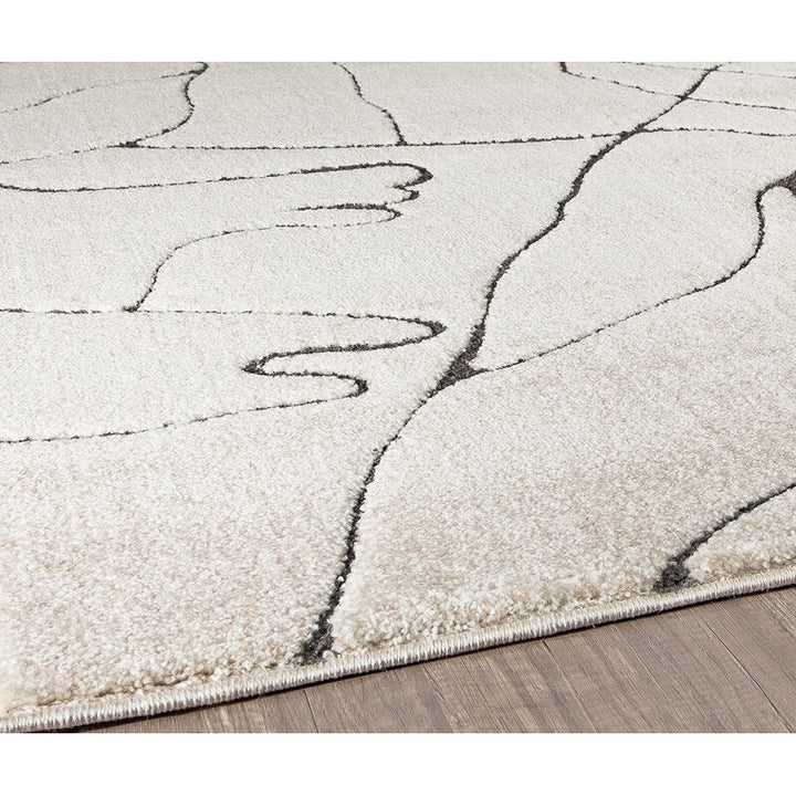 Chevron Ivory Area Rug-8'2"x10'