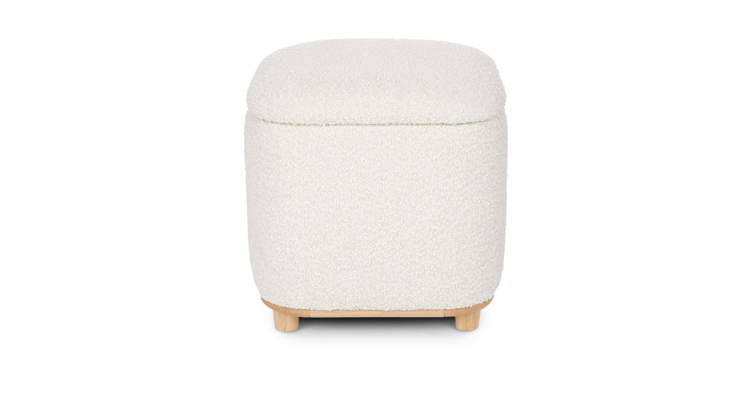 Maribo Ivory Boucle Storage Ottoman
