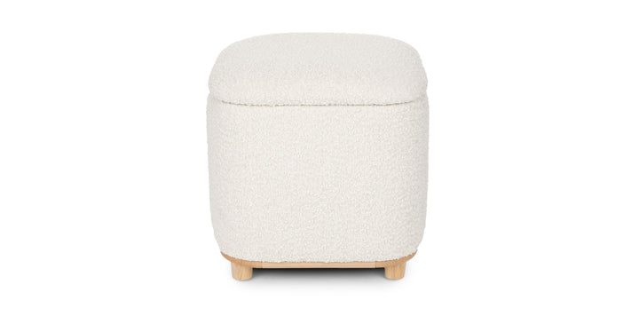 Maribo Ivory Boucle Storage Ottoman