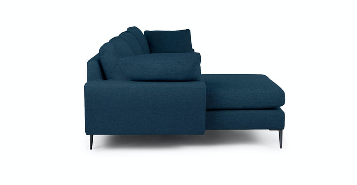 Nova Twilight Blue Reversible Sectional