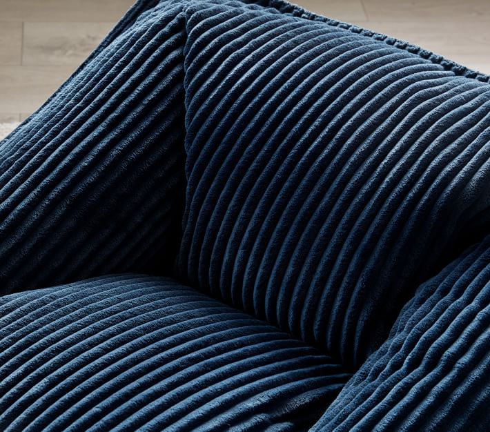 Midnight Chamois Modern Lounger