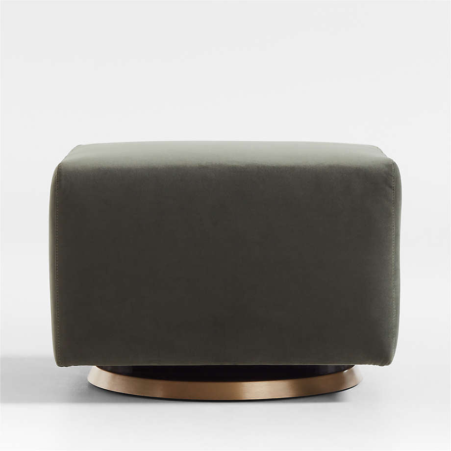 Milo Green Nursery Gliding Ottoman