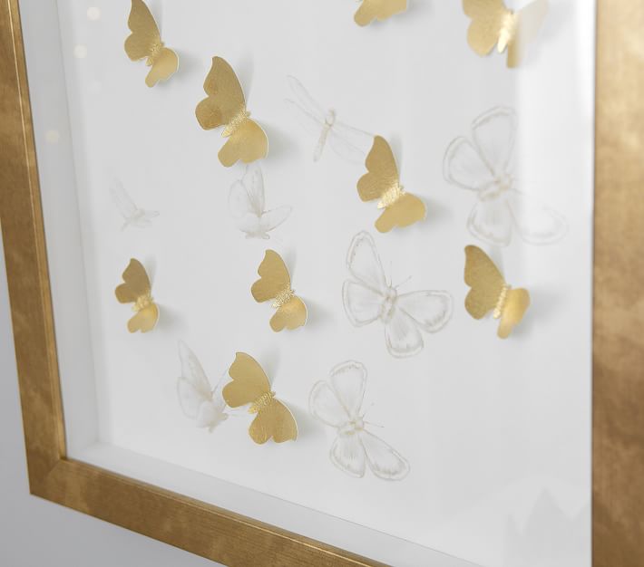 Monique Lhuillier Butterfly Diptych Wall Art 17"x23"