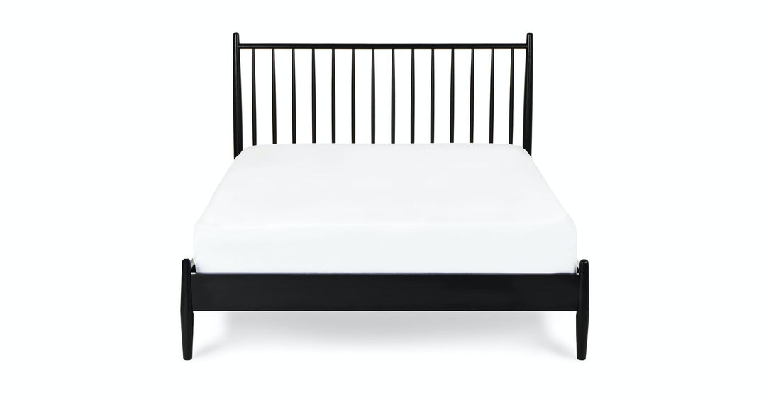 Lenia Black Ash Bed-Queen