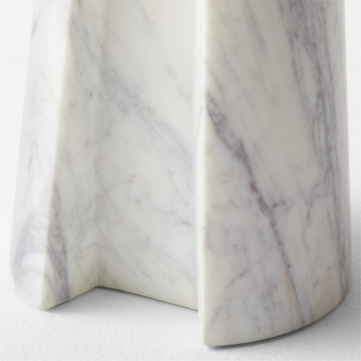 Ciccio White Marble Side Table