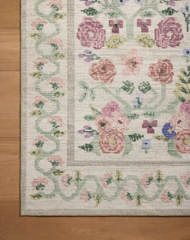 Rifle Paper Co x Loloi Rosa Ivory Area Rug