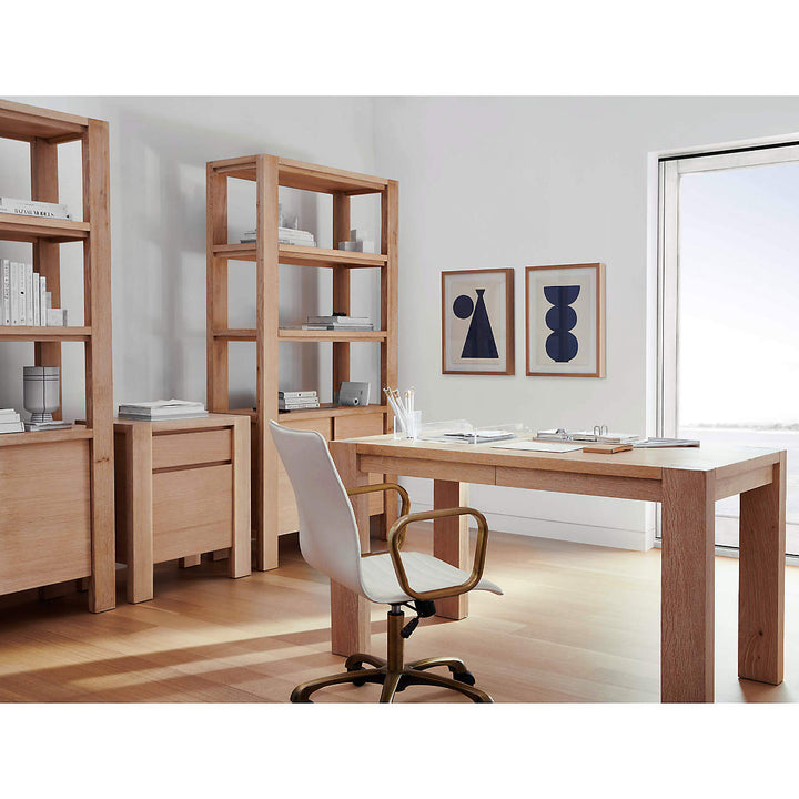Terra Natural White Oak Wood Bookcase