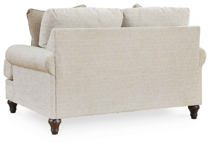 Rolled Arm Loveseat with Reversible Cushions