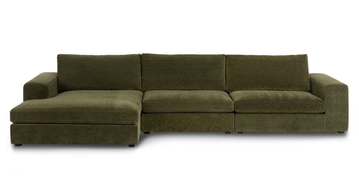 Beta Cypress Green Left Chaise Sectional