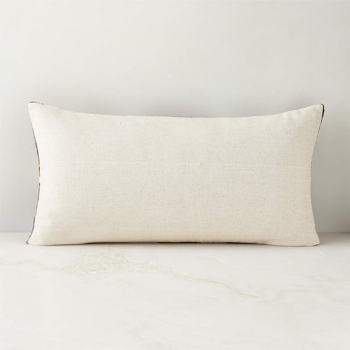 Cerco Turkish Silk Throw Pillow with Down-23''x11''