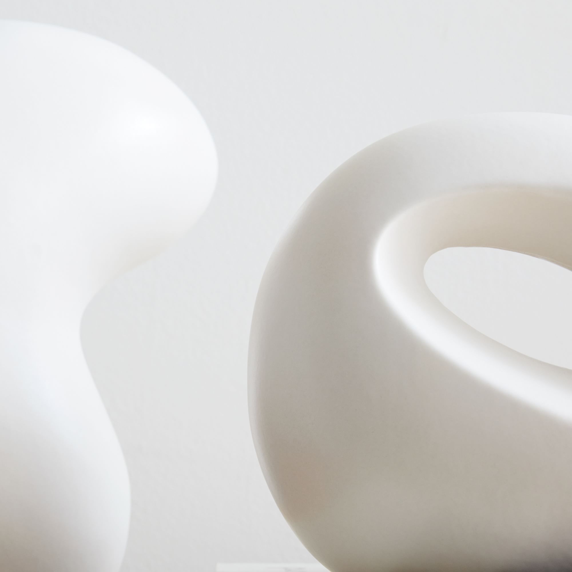 West Elm【おしゃれ空間】Alba Wood Sculptural オブジェ 白 Alba Wood Sculptural Objects | West Elm