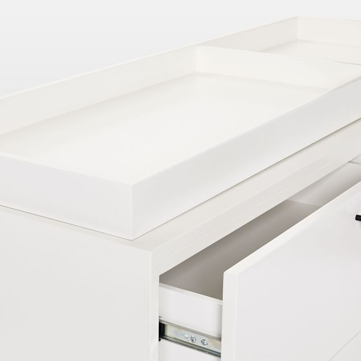 Modern 6-Drawer Changing Table And Topper