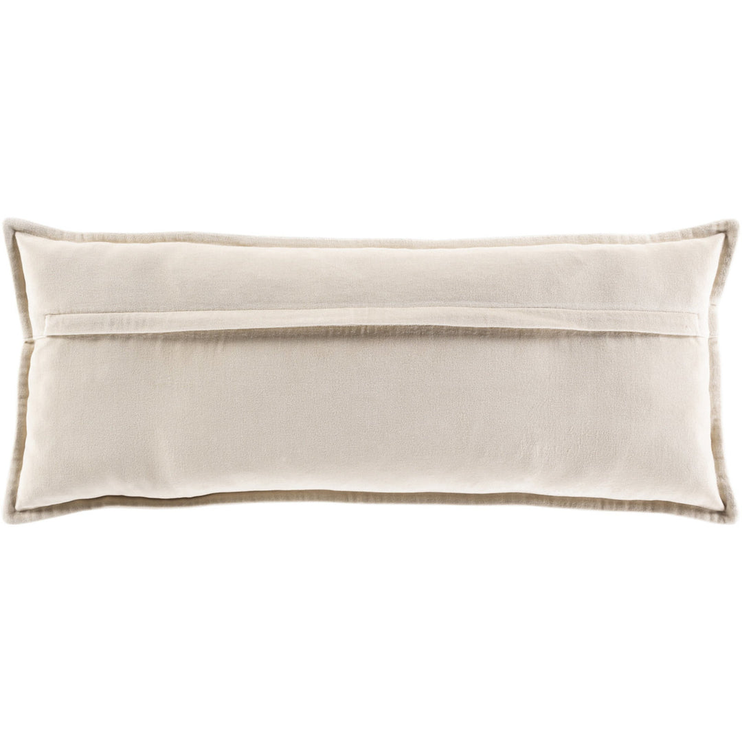 Velvet Lumbar Pillow With Insert 30"x12"