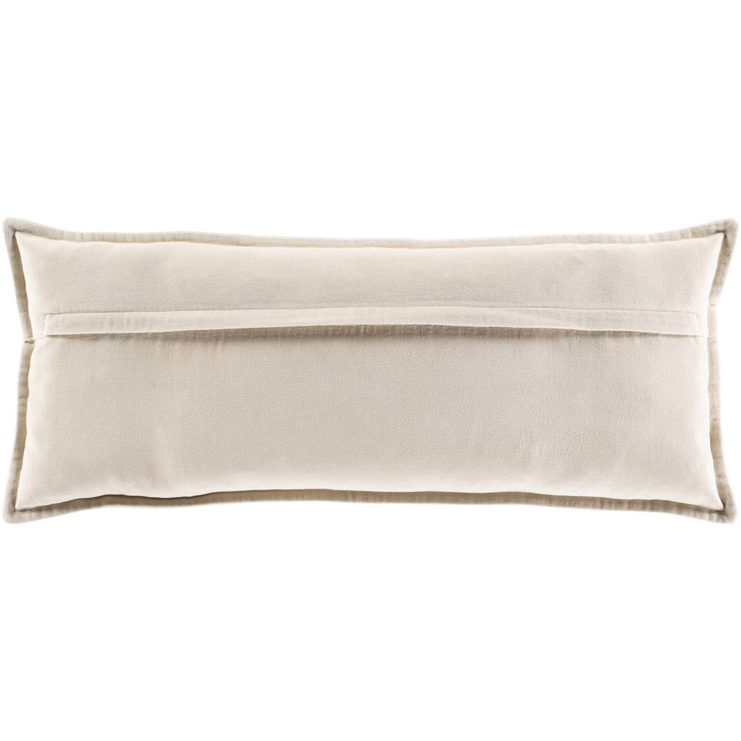 Velvet Lumbar Pillow With Insert 30"x12"