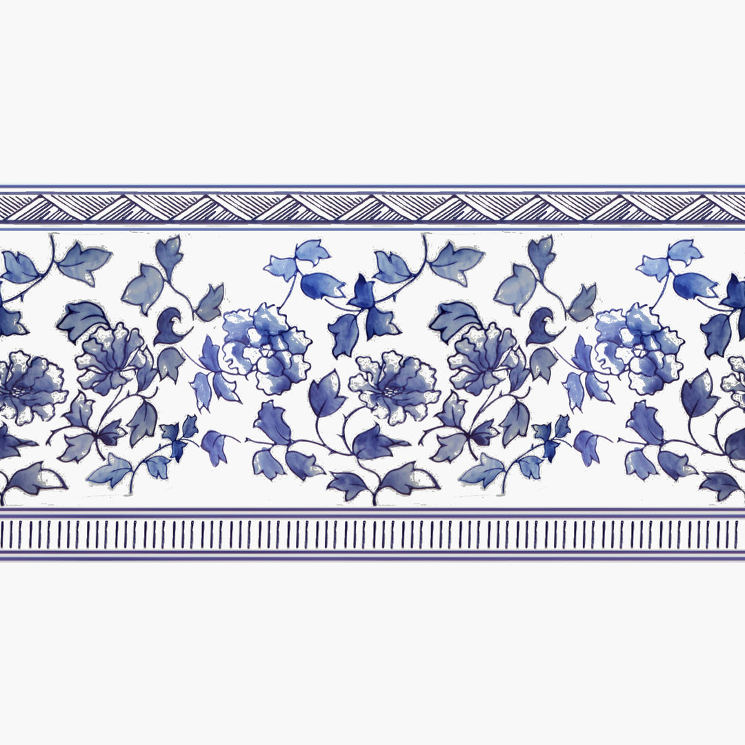 Blue & White Ceramic Planter Large