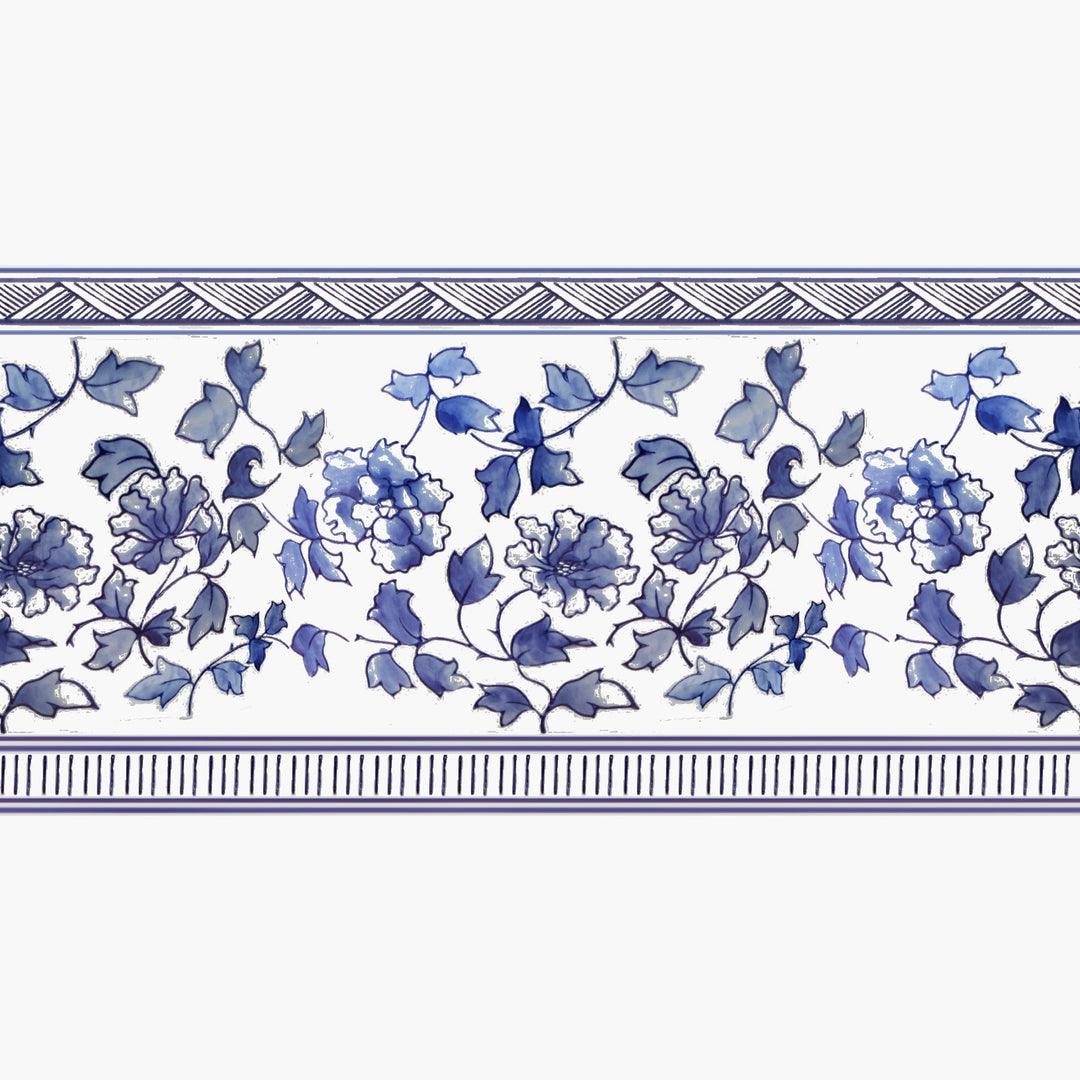 Blue & White Ceramic Planter Large